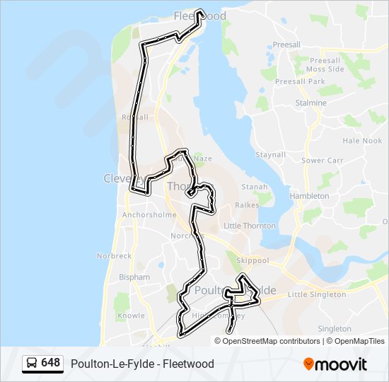 648 Bus Line Map