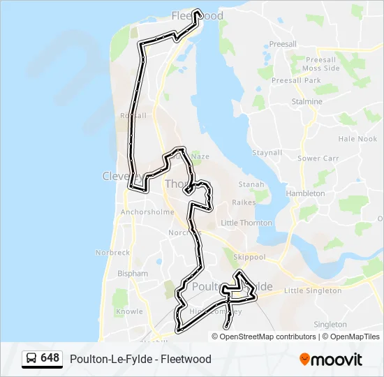 Show Me The Route Of 648 Route: Schedules, Stops & Maps - Fleetwood (Updated)