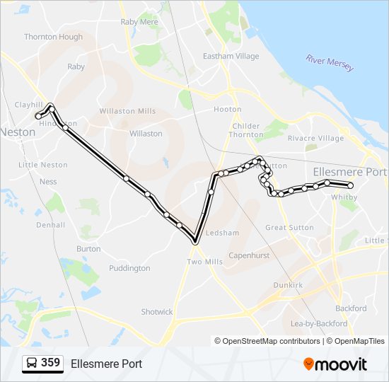 359 Route: Schedules, Stops & Maps - Ellesmere Port (Updated)