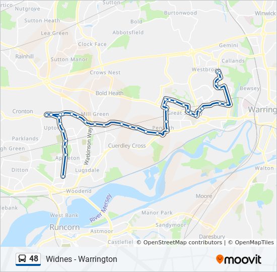 48 Bus Line Map
