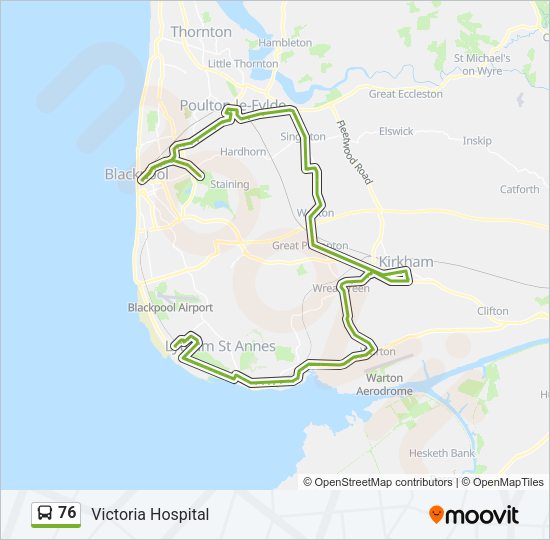 76 Bus Line Map