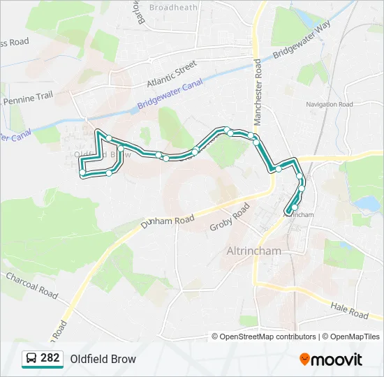 282 Bus Line Map