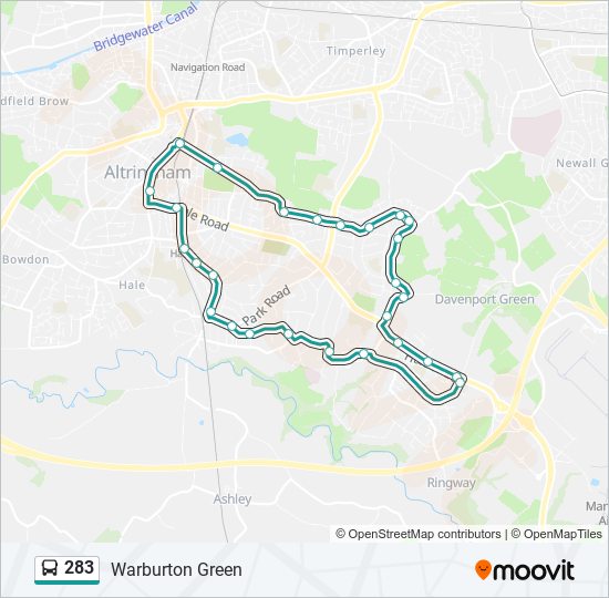 283 Route Schedules, Stops & Maps Warburton Green (Updated)