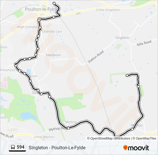 594 Route Schedules Stops Maps Little Poulton Updated 