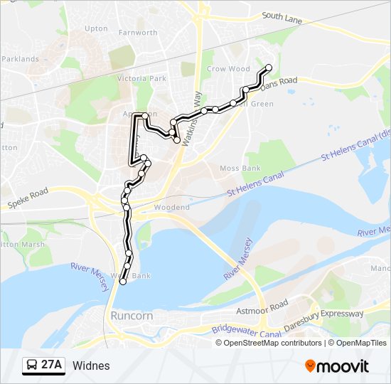 27A Bus Line Map