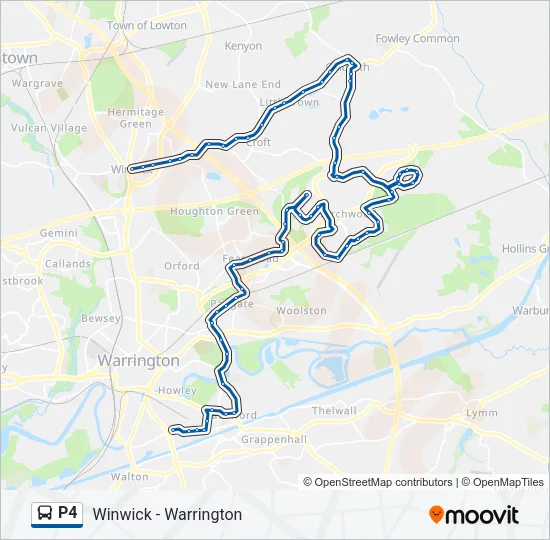 P4 Bus Line Map