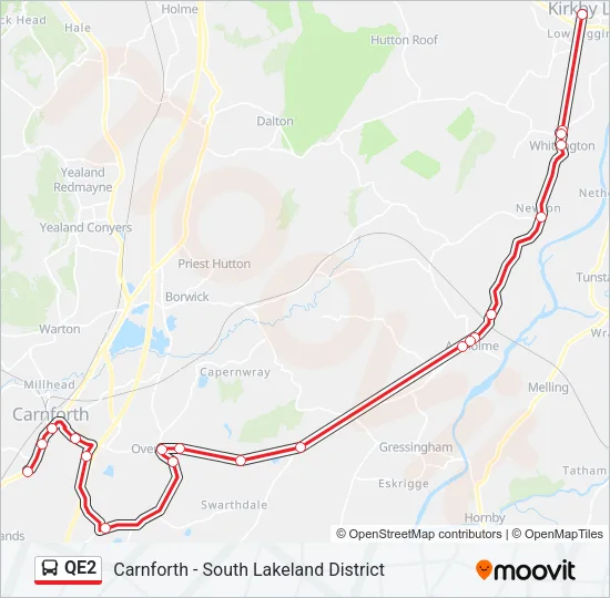 QE2  Line Map