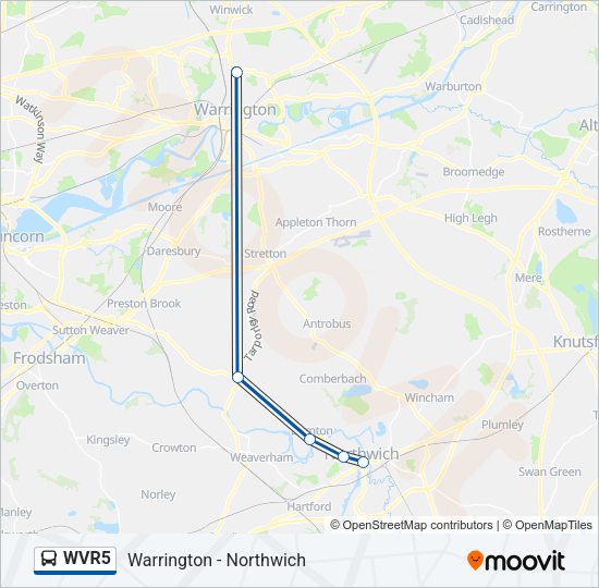 WVR5 Bus Line Map