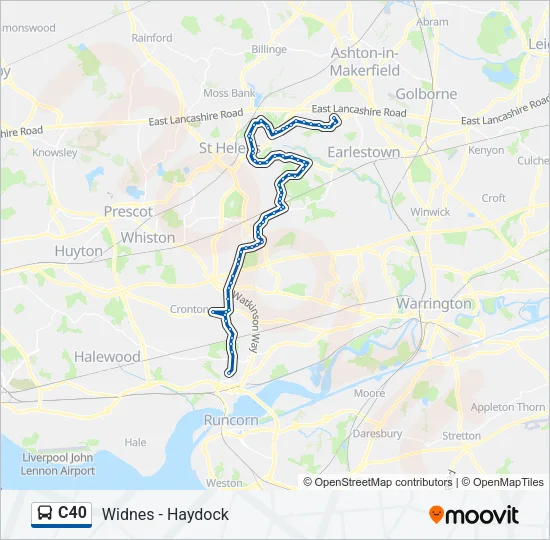 C40 Bus Line Map