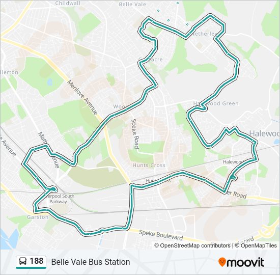 188 Bus Line Map