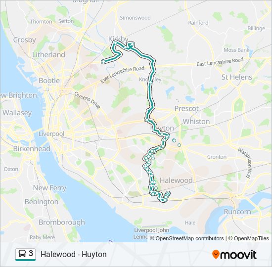 3 bus Line Map