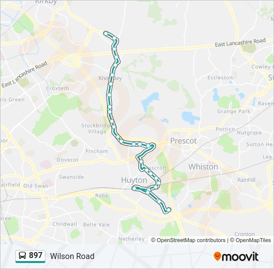 897 Bus Line Map