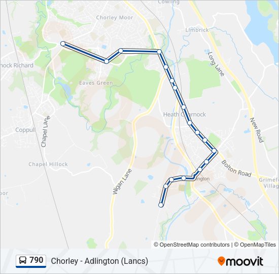 790 Bus Line Map