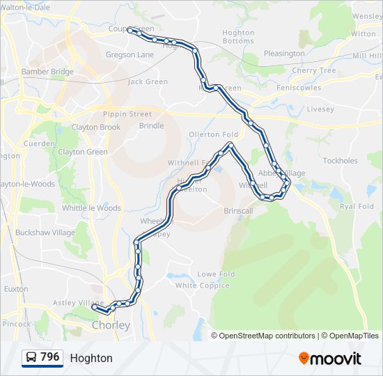796 Bus Line Map