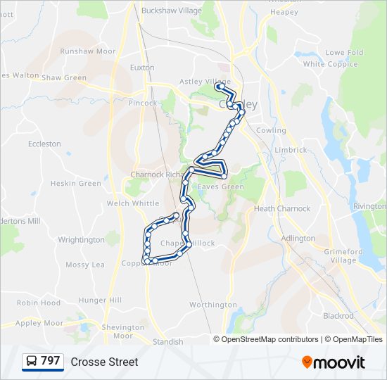 797 Bus Line Map