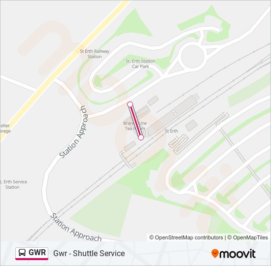 GWR Bus Line Map