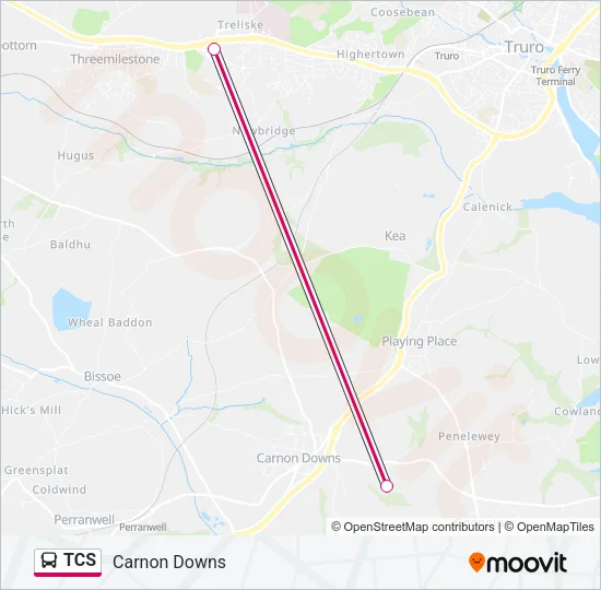 TCS Bus Line Map