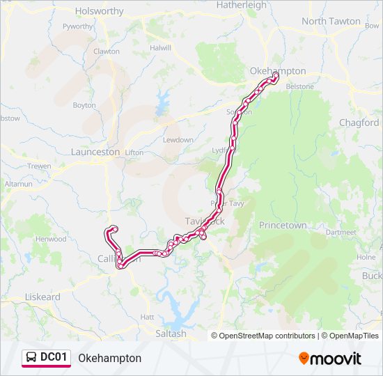 DC01 Bus Line Map