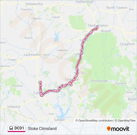 DC01 Bus Line Map