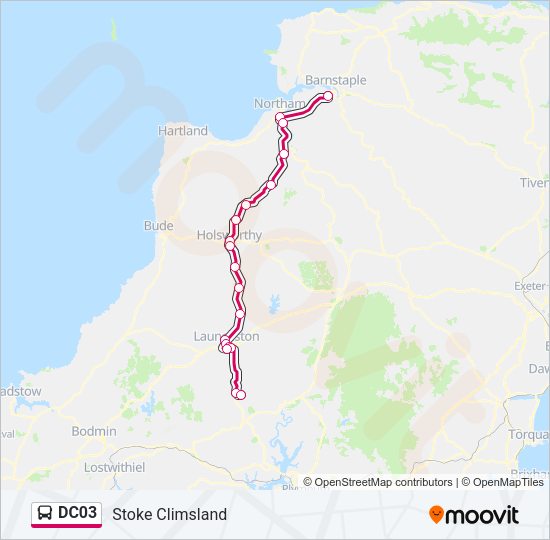 DC03 Bus Line Map
