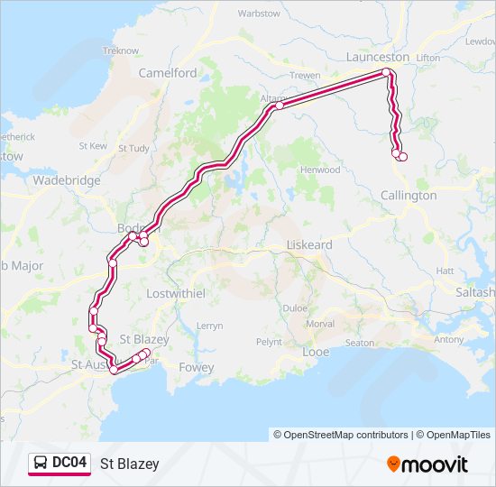 DC04 bus Line Map