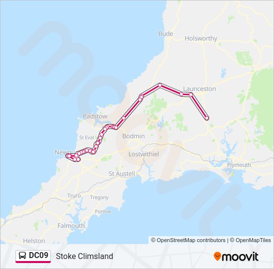 DC09 Bus Line Map