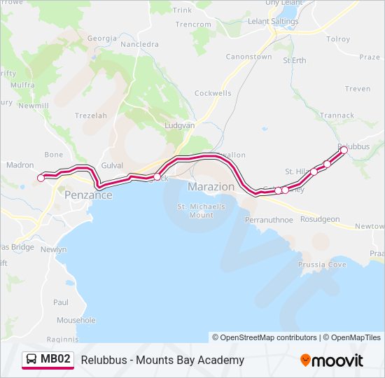 MB02 Bus Line Map