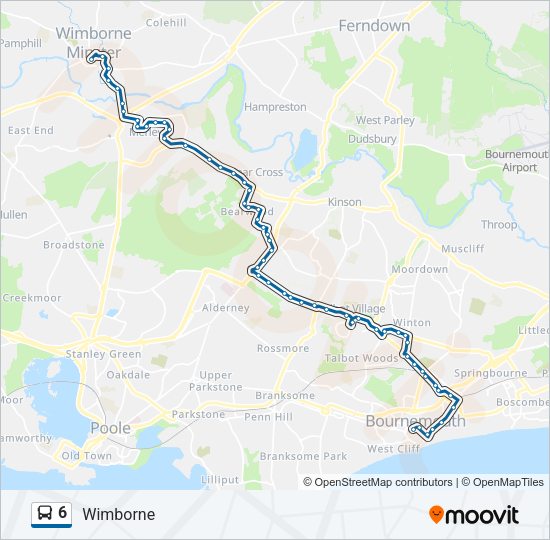 6 Bus Line Map