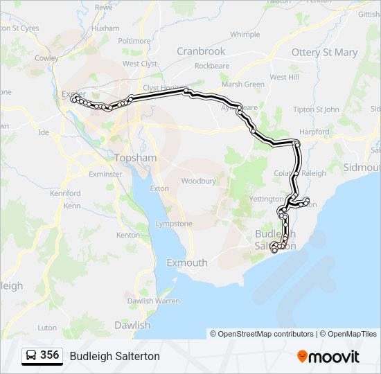 356 Bus Line Map