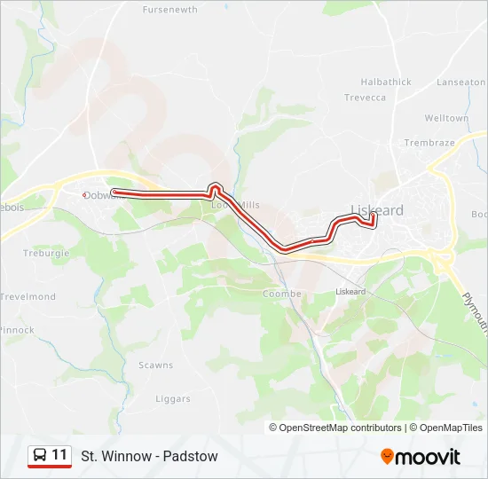 11 Bus Line Map