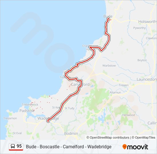 95 bus Line Map