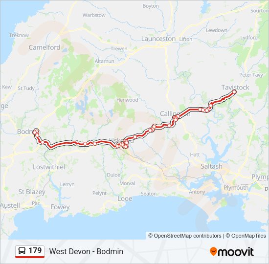 179 Bus Line Map