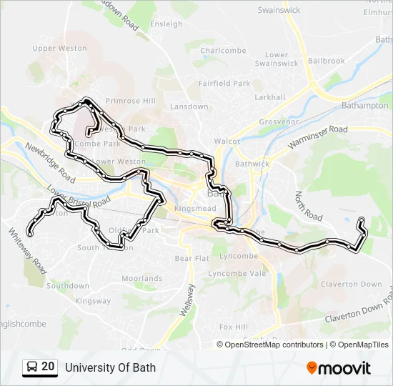 20 Bus Line Map