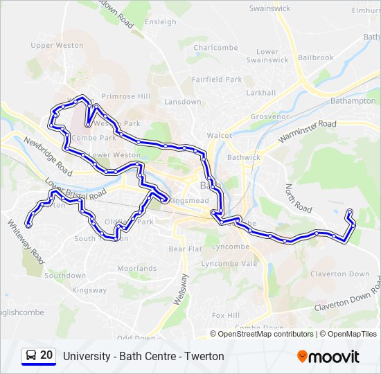 20 bus Line Map