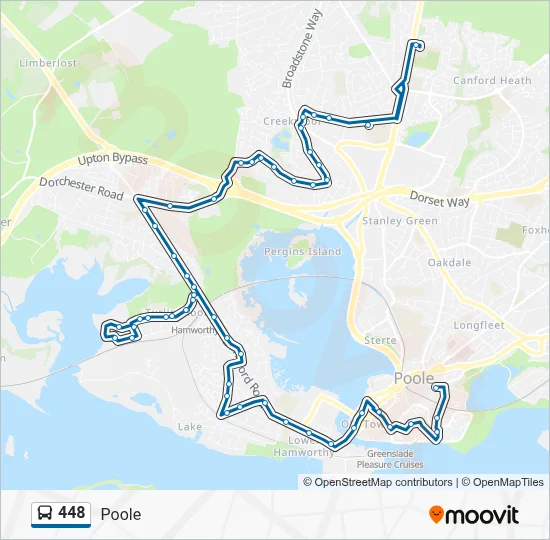 448 Route: Schedules, Stops & Maps - Poole (Updated)