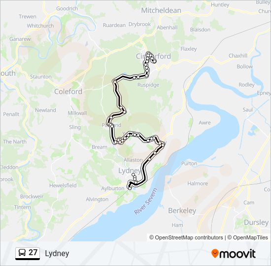 27 Bus Line Map