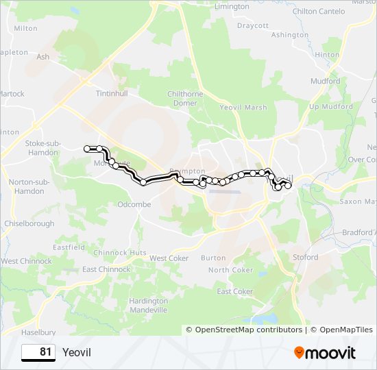 81 Route Schedules, Stops & Maps Yeovil (Updated)