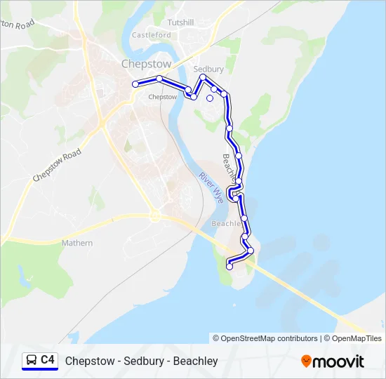 C4 Bus Line Map