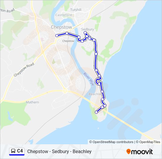 C4 Bus Line Map