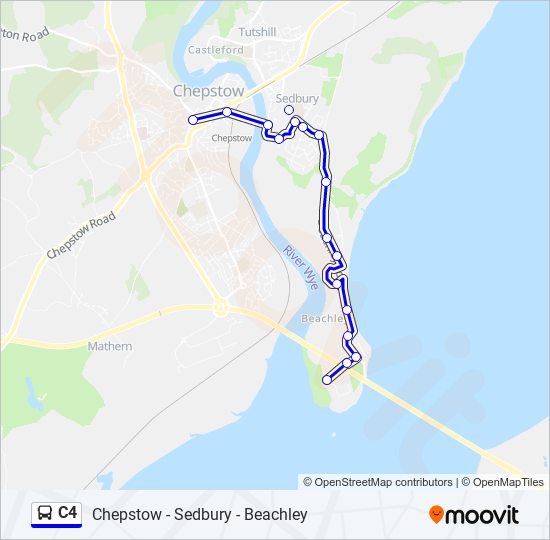 C4 bus Line Map