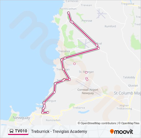 TV010 Bus Line Map