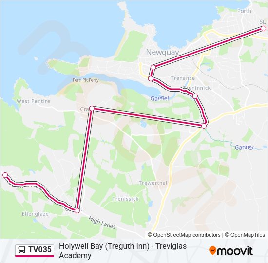 TV035 Bus Line Map