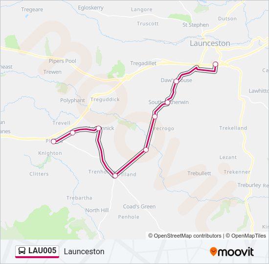 LAU005 Bus Line Map