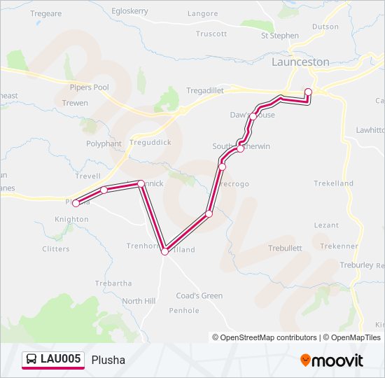 LAU005 Bus Line Map