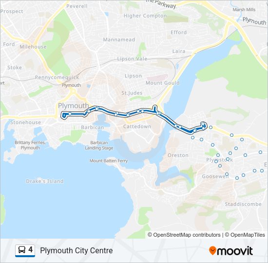 4 Bus Line Map