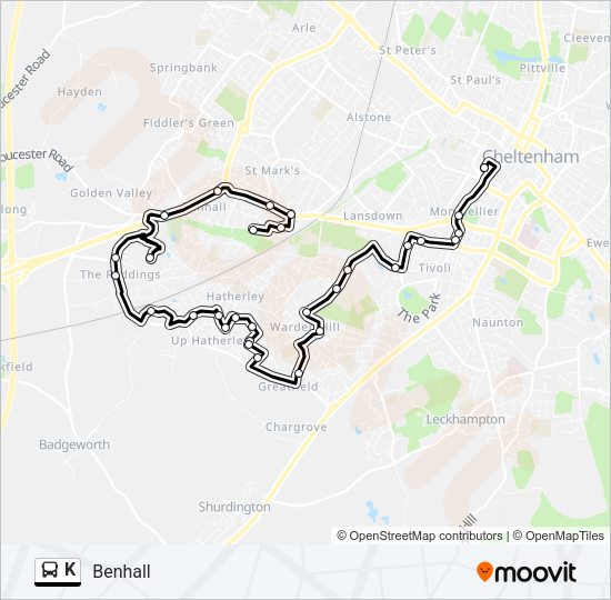 K bus Line Map