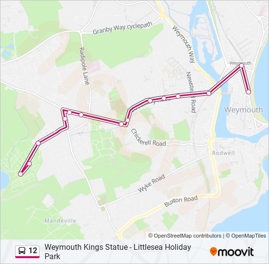 12 bus Line Map