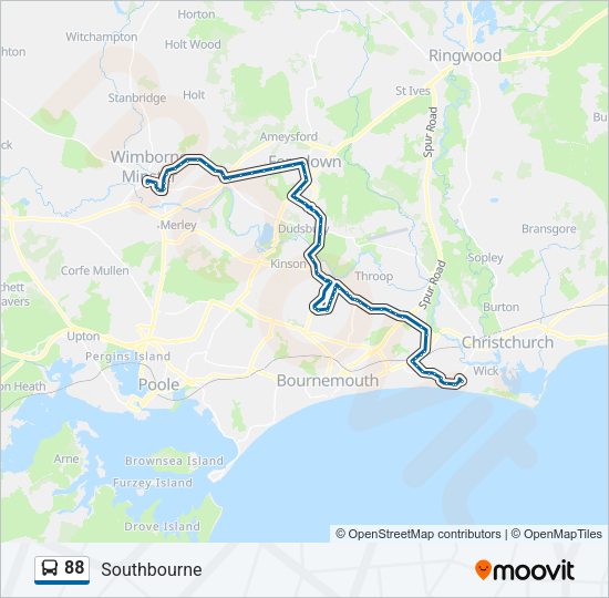 88 Bus Line Map
