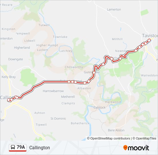 79A bus Line Map