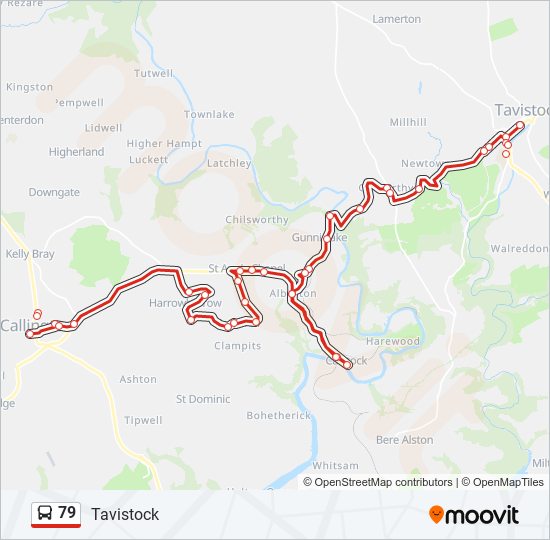 79 bus Line Map